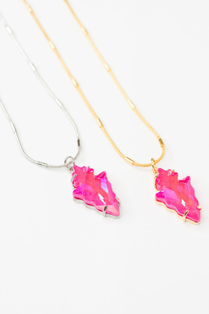 Cali Girls Necklace - Neon Pink