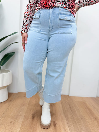 The Vanna By Mica - High Rise Wide Leg Jeans