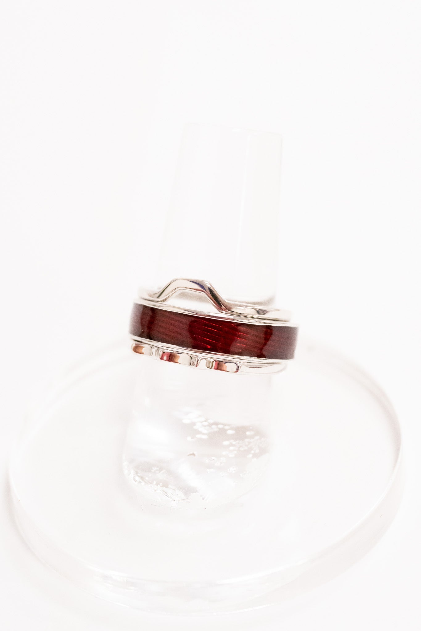 Winter's Kiss Ring Set - Ruby