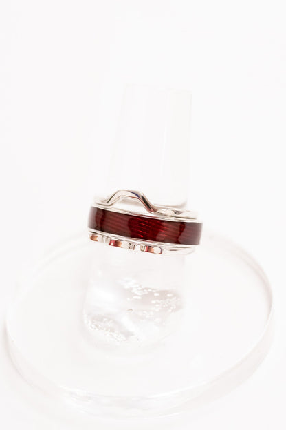 Winter's Kiss Ring Set - Ruby
