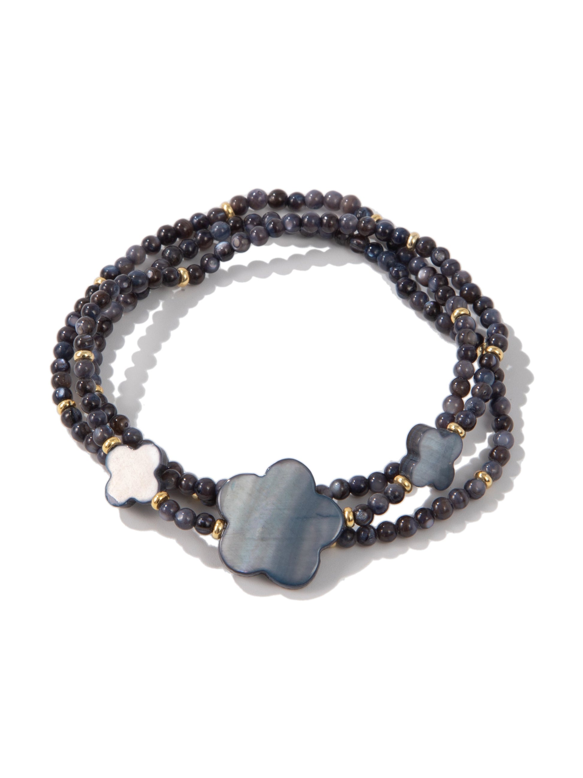 Night Flower Bracelet Set - Midnight
