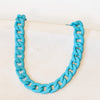 Shakira Necklace - Matte Aquamarine