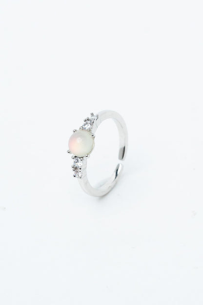 Lucinda Ring Round - Silver Opal