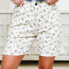 Out In The Open Floral Shorts - Ivory