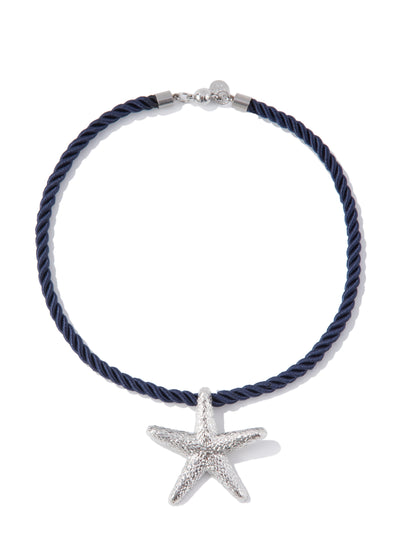 Biscayne Bay Necklace Starfish - Navy