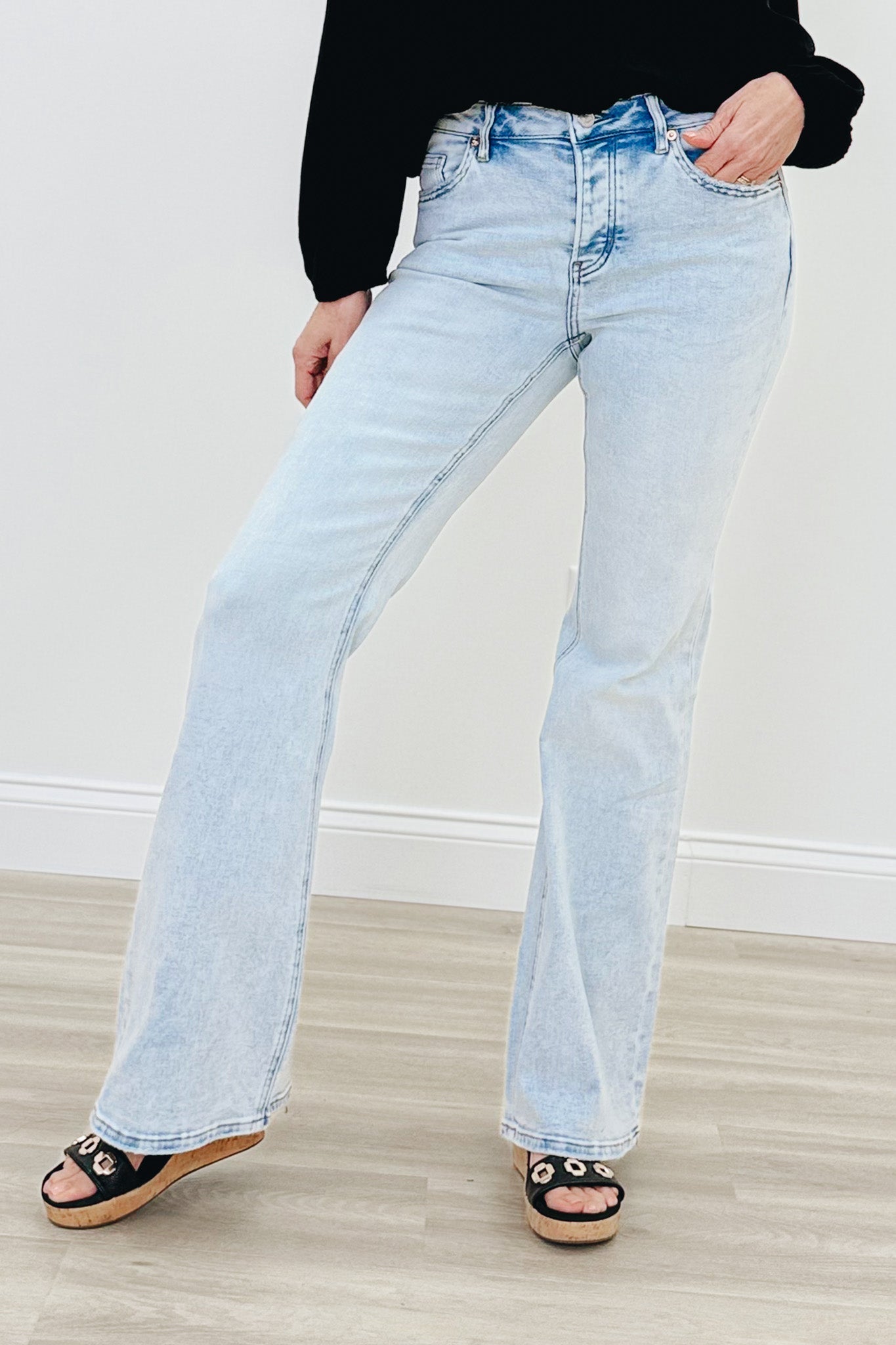 Valley Girl By Mica - High Rise Flare Jeans