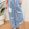 Flower Of Power Pants - Denim
