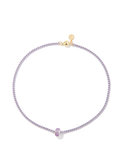 Hey You Necklace - Metallic Lavender