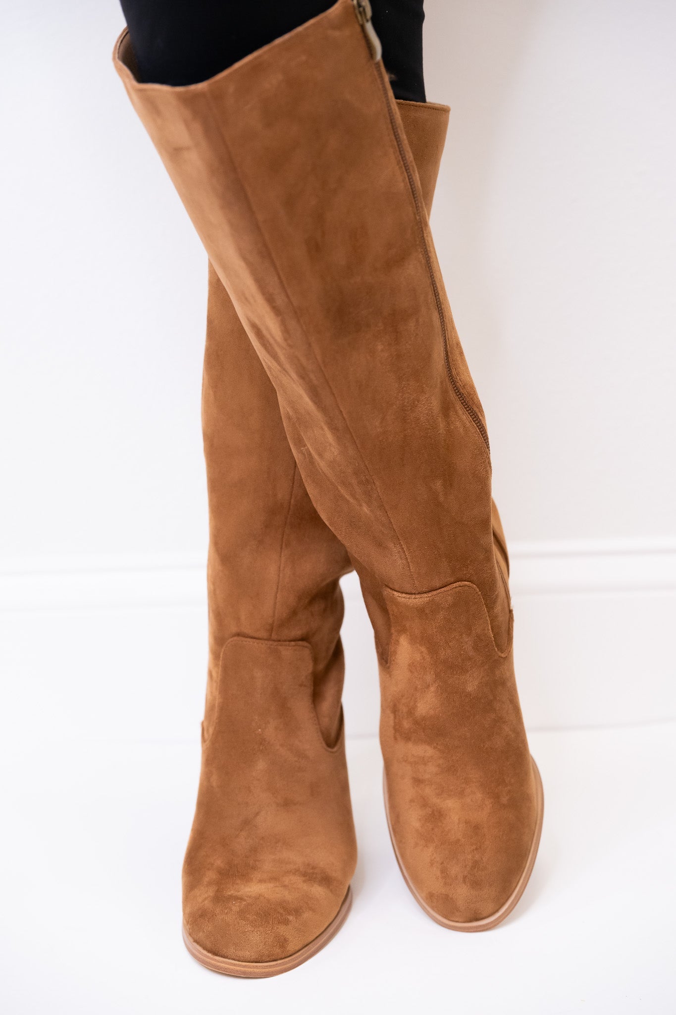 Corky's Hot Date Boots - Chocolate Faux Suede