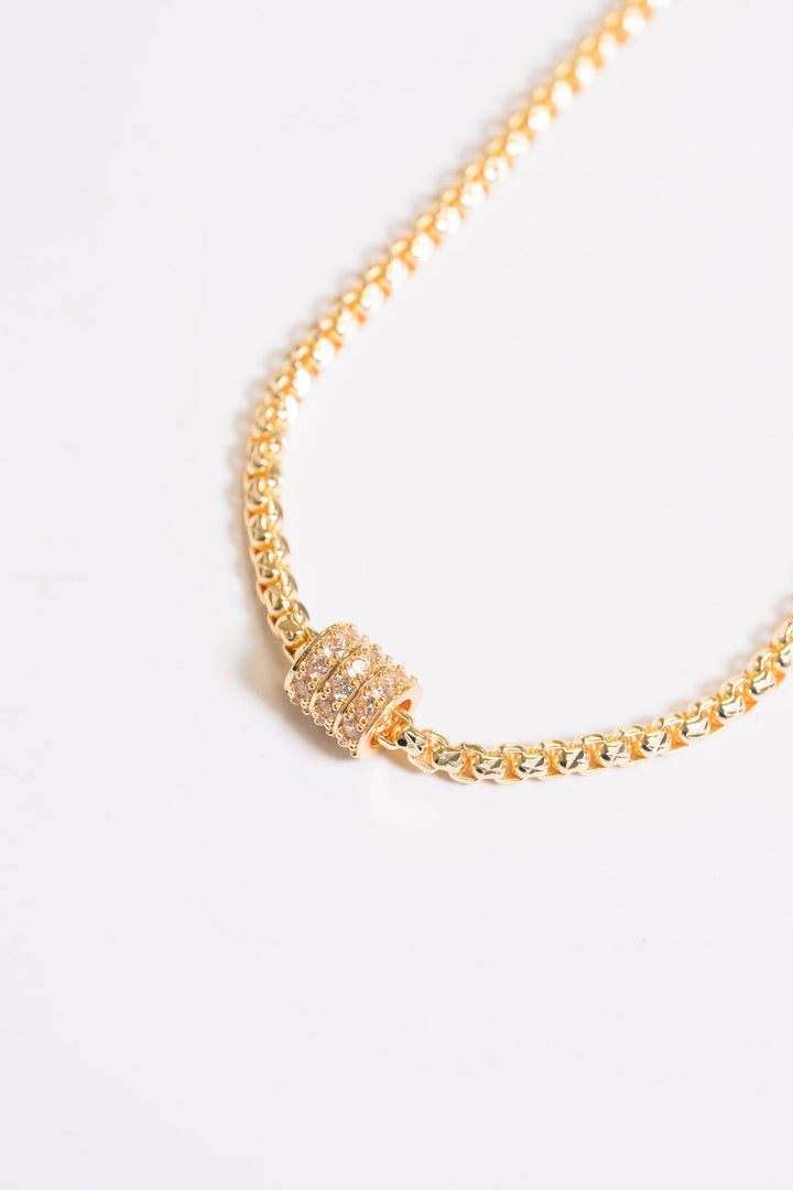 Bohemian Palace Necklace - Liquid Metallic Moonlight
