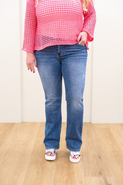 Judy Blue Sweet Escape Mid Rise Vintage Bootcut Jeans