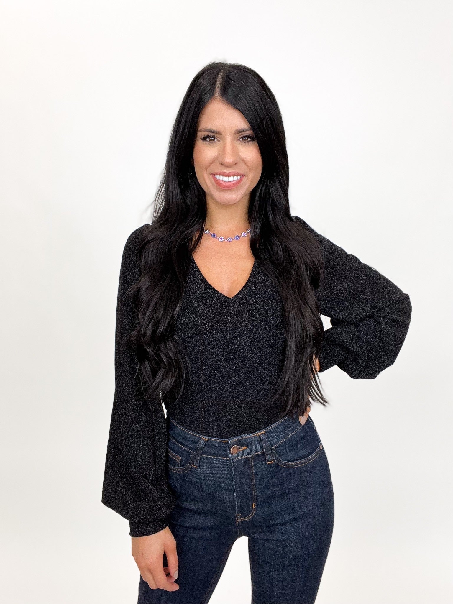 The Whole World Shimmer Bodysuit - 2 Colors!