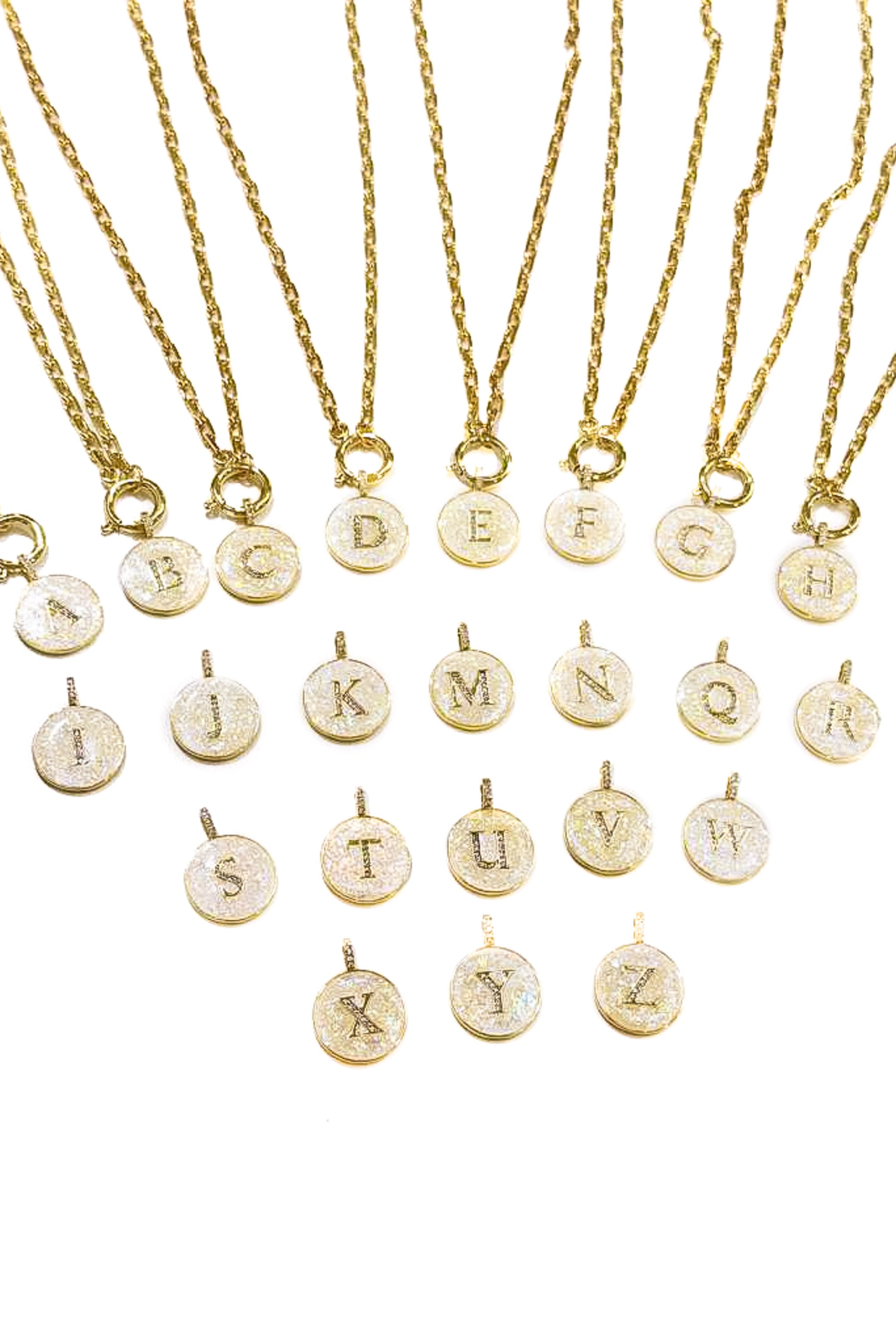 Who's That Girl Initial Necklace - Gold