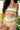 Ribbed Color Blocking Bandeau Bikini Set