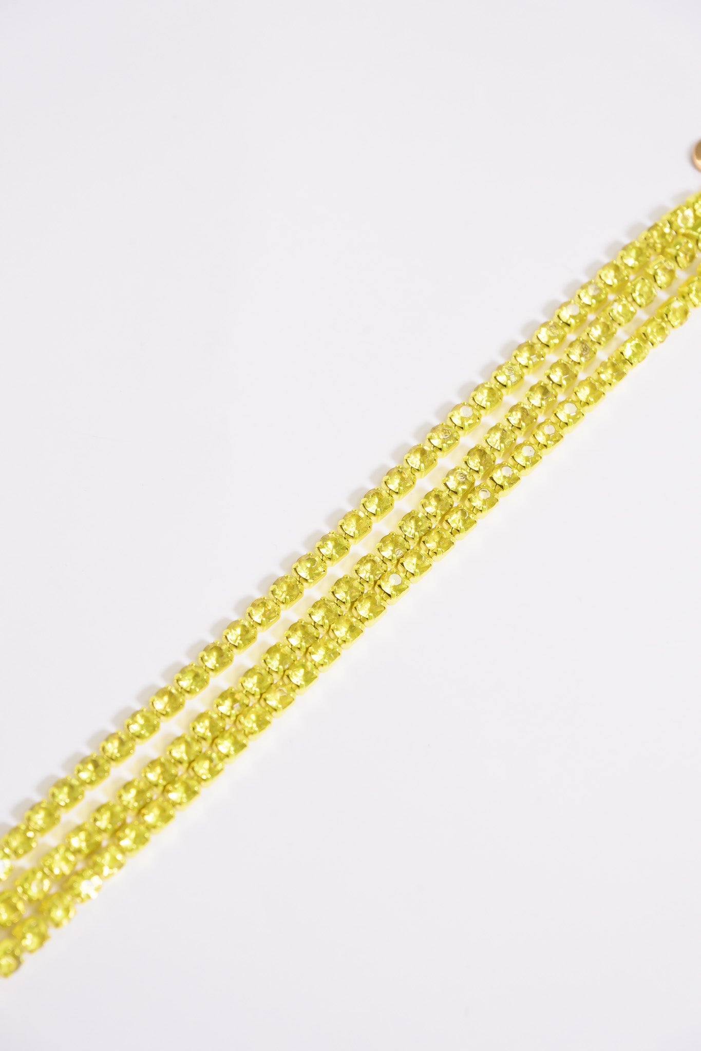 Mini Ava Bracelet - Metallic Lime Punch