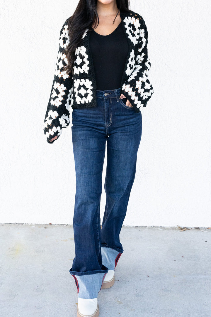 Full Of Adventure By Mica - High Rise Wide Leg Jeans