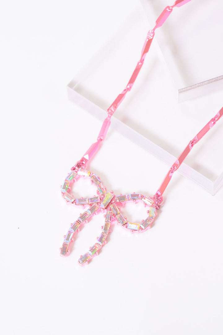 Camille Necklace - Metallic Cosmopolitan Pink