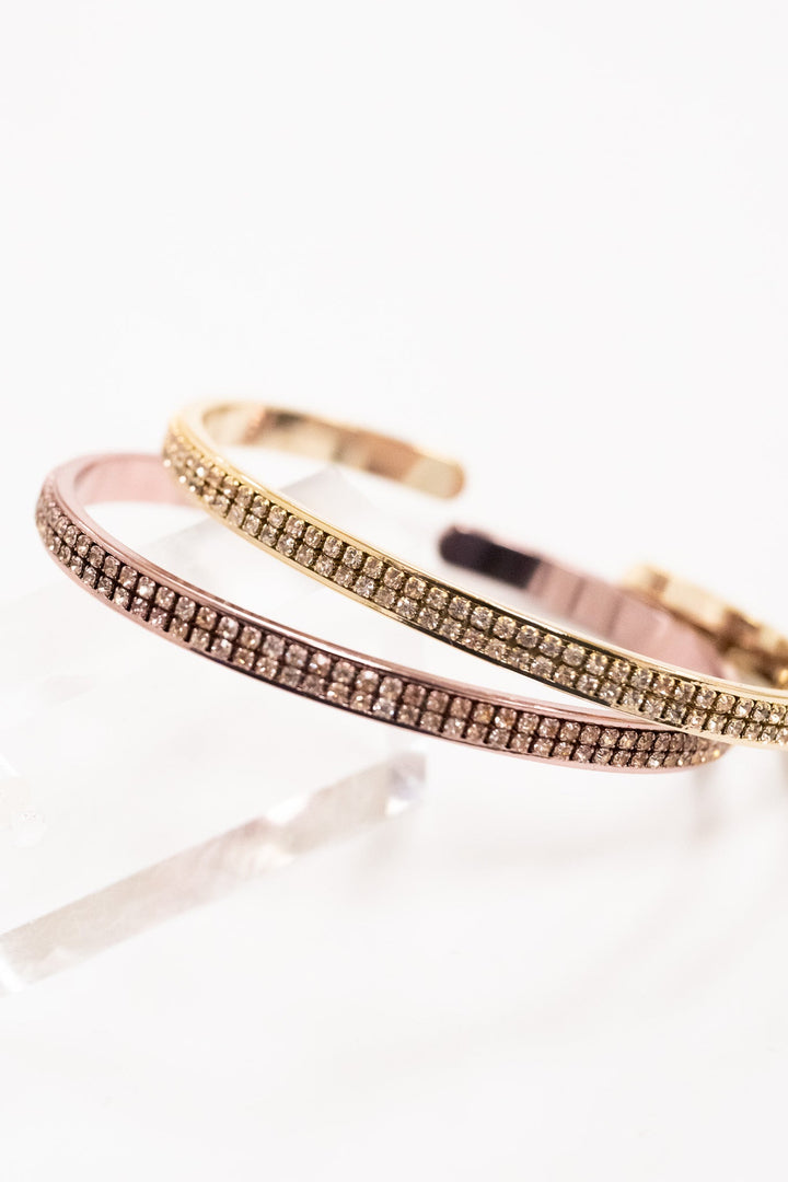 Twinning Is Winning Bracelet Set - Metallic Raw