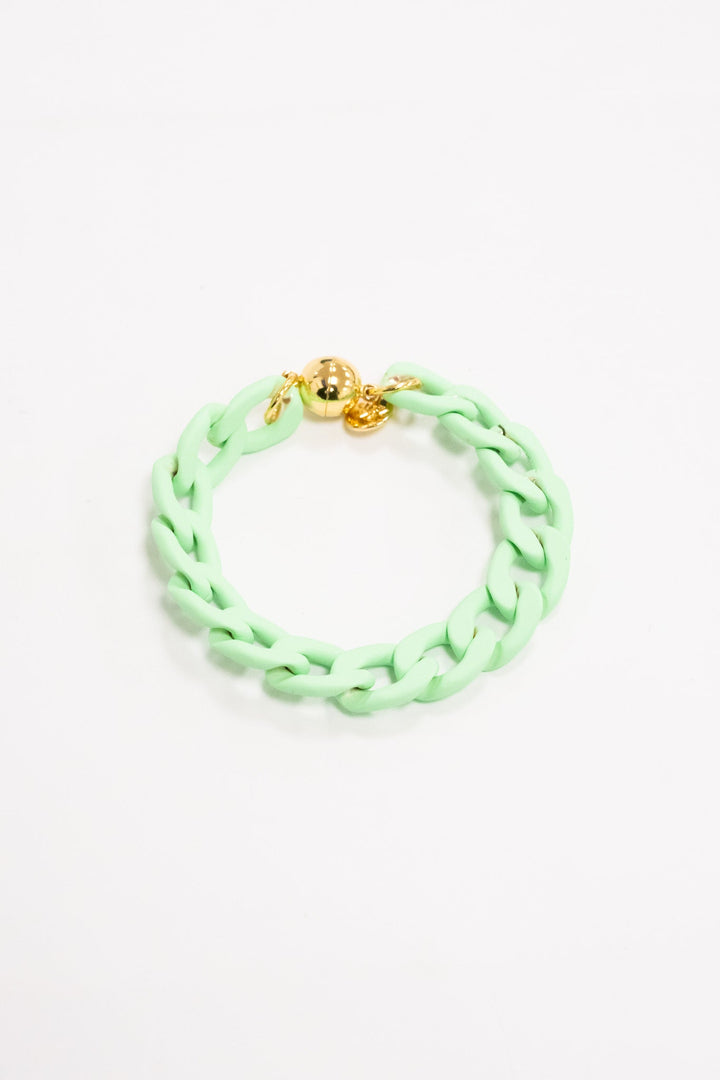 Shakira Bracelet - Matte Neon Green