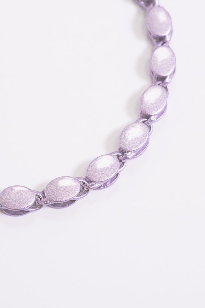Penelope Anklet - Metallic Lilac