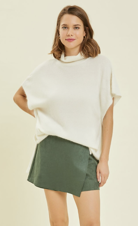 Wrapped In Style Faux Suede Skort - 3 Colors !