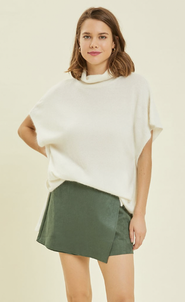Wrapped In Style Faux Suede Skort - 3 Colors !