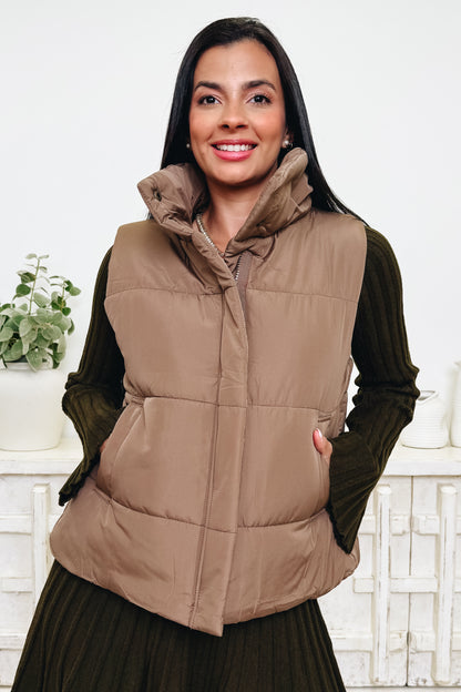 Chill Breaker Zip Up Puffer Vest - 5 Colors!