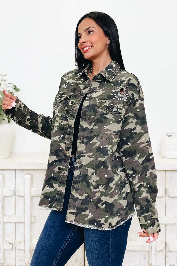 Country Side Rhinestone Camo Jacket