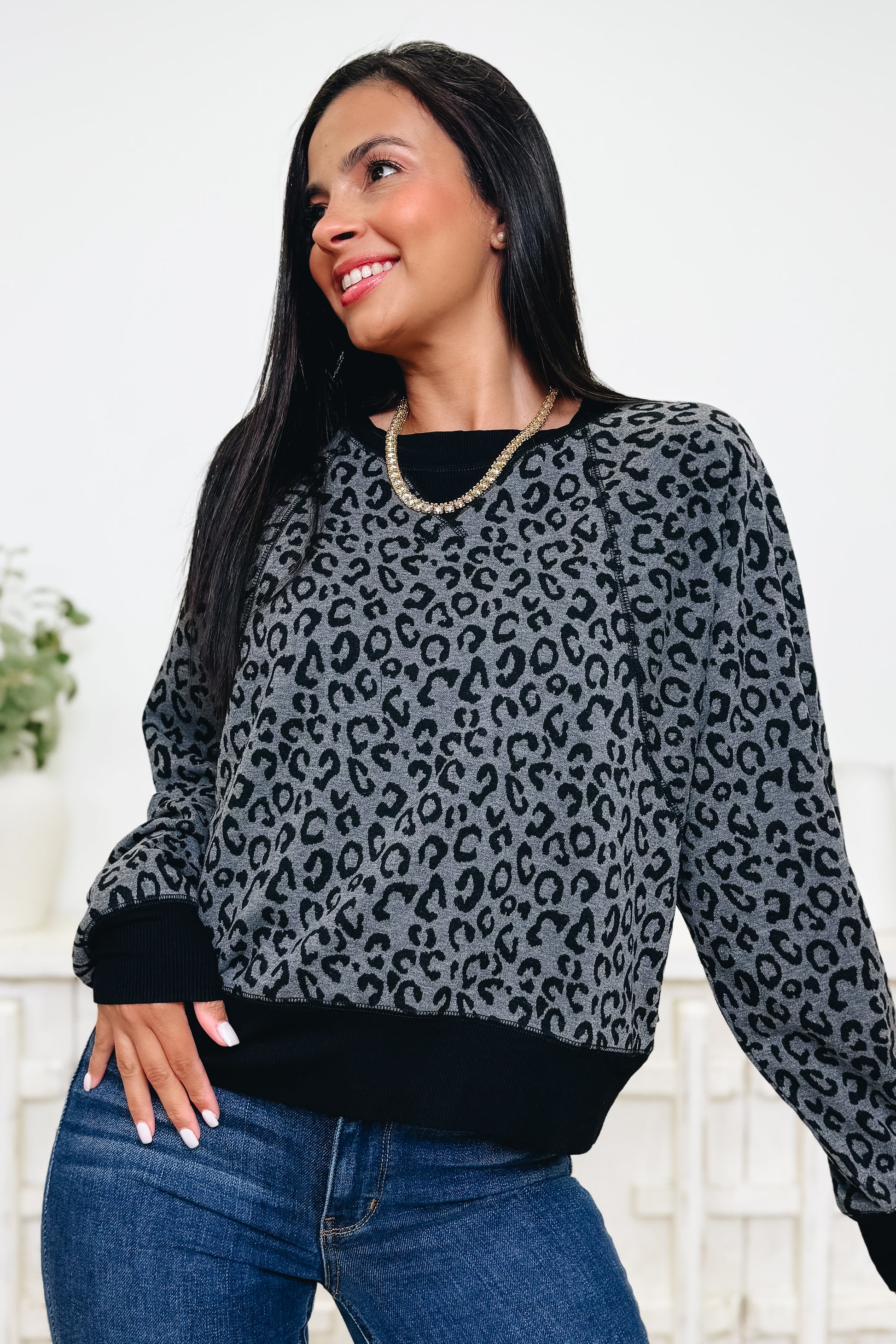 Bold Ambition Leopard Sweater