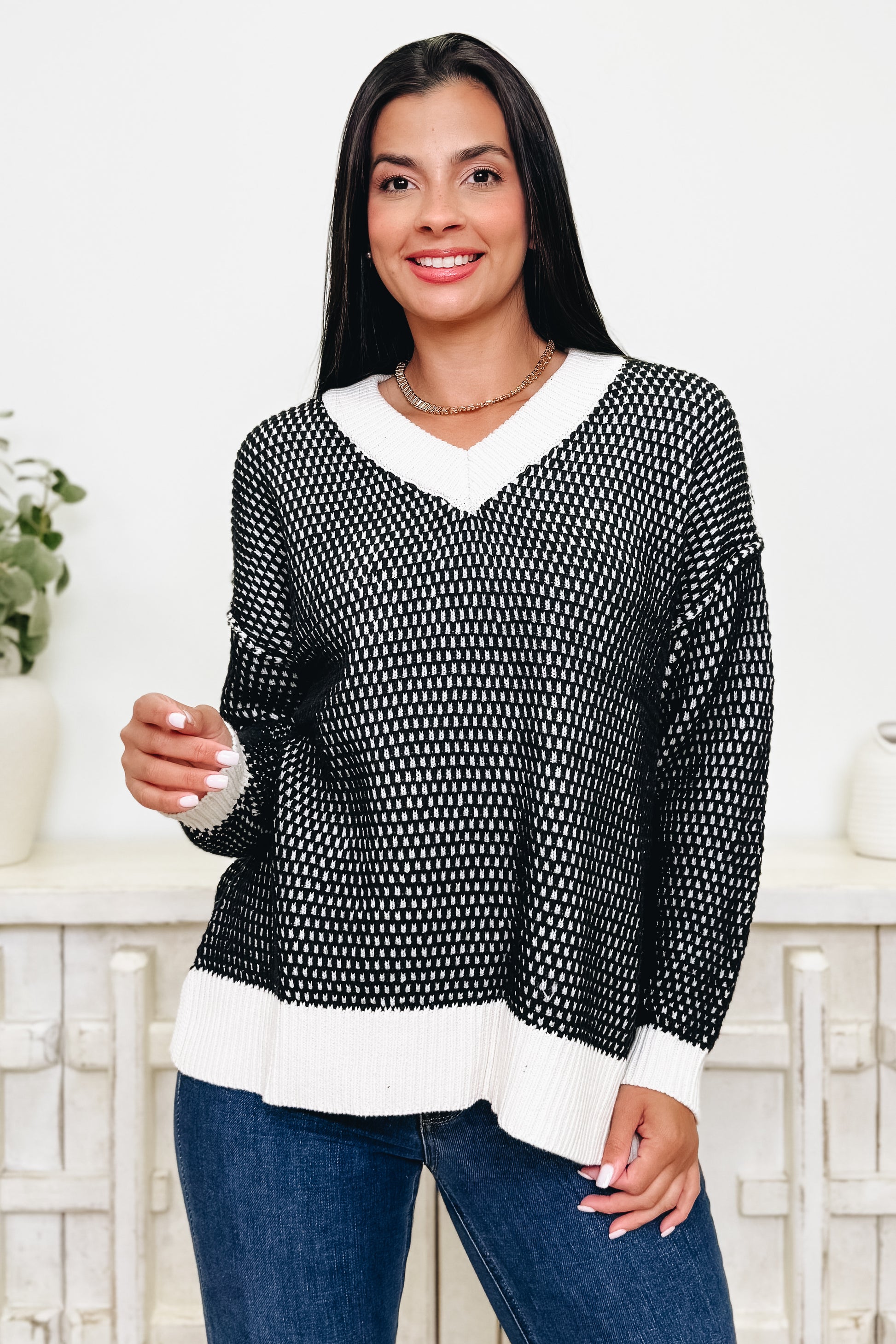 The Beehive Babe Honeycomb Sweater