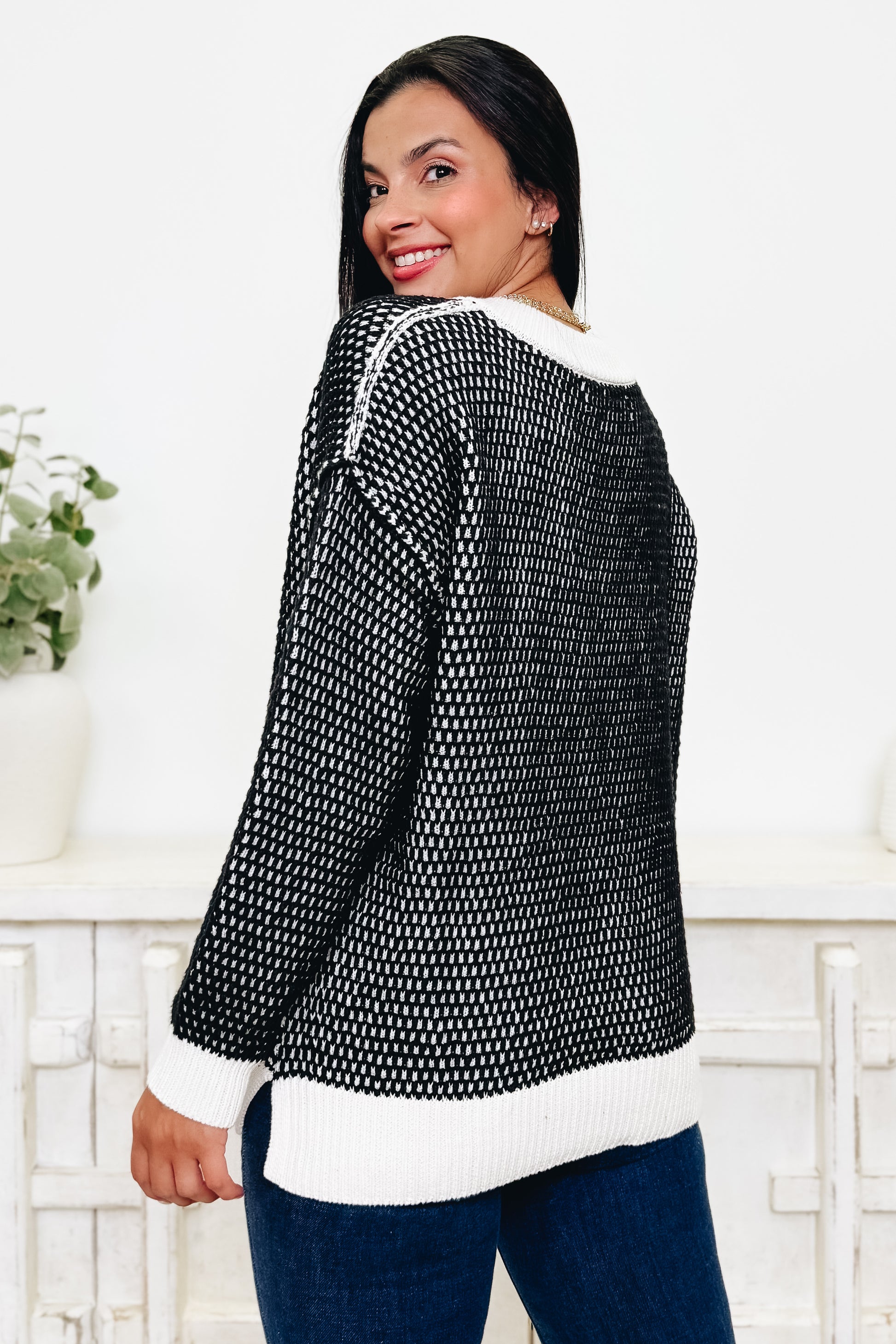The Beehive Babe Honeycomb Sweater