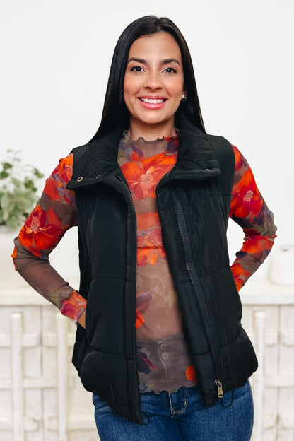 Chill Breaker Zip Up Puffer Vest - 5 Colors!