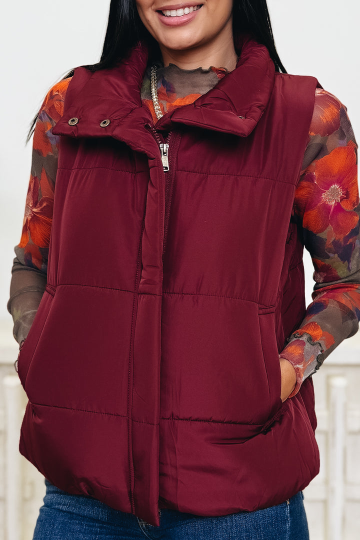 Chill Breaker Zip Up Puffer Vest - 5 Colors!