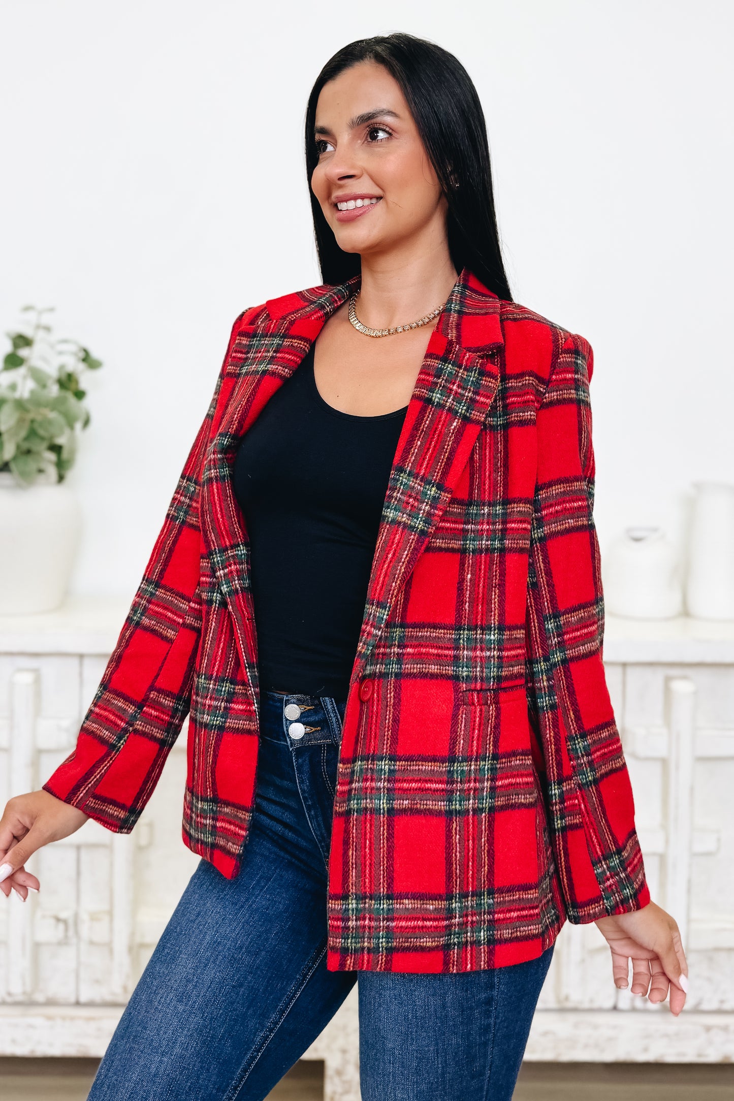 See Me Comin' Flannel Blazer