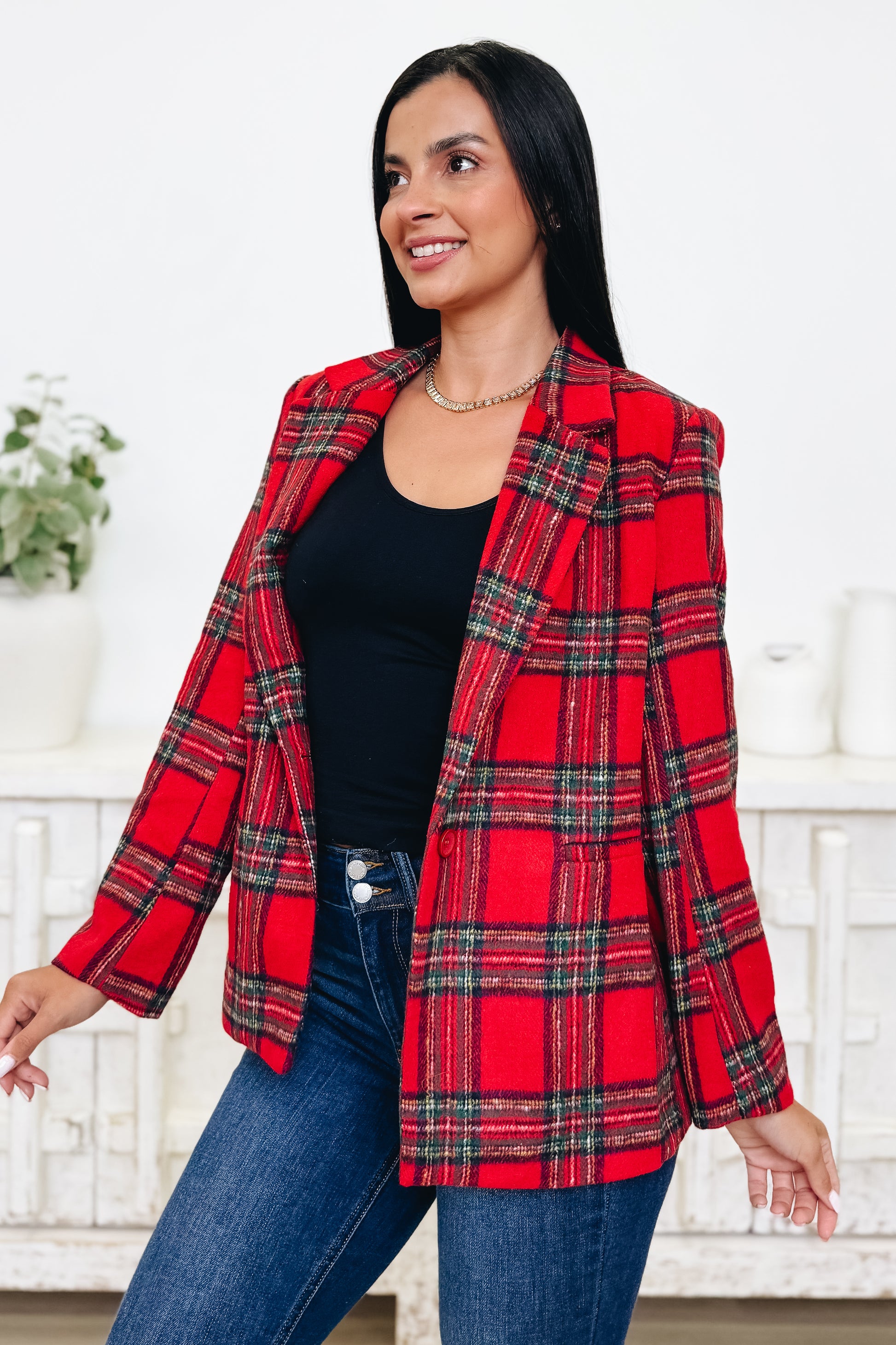 See Me Comin' Flannel Blazer