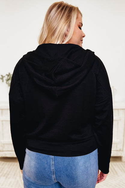 Edge & Elegance Hooded Top - 2 Colors!