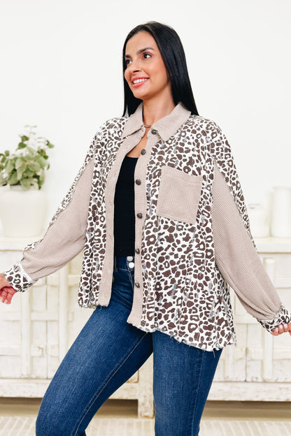Hidden Perspective Leopard Top- 2 Colors