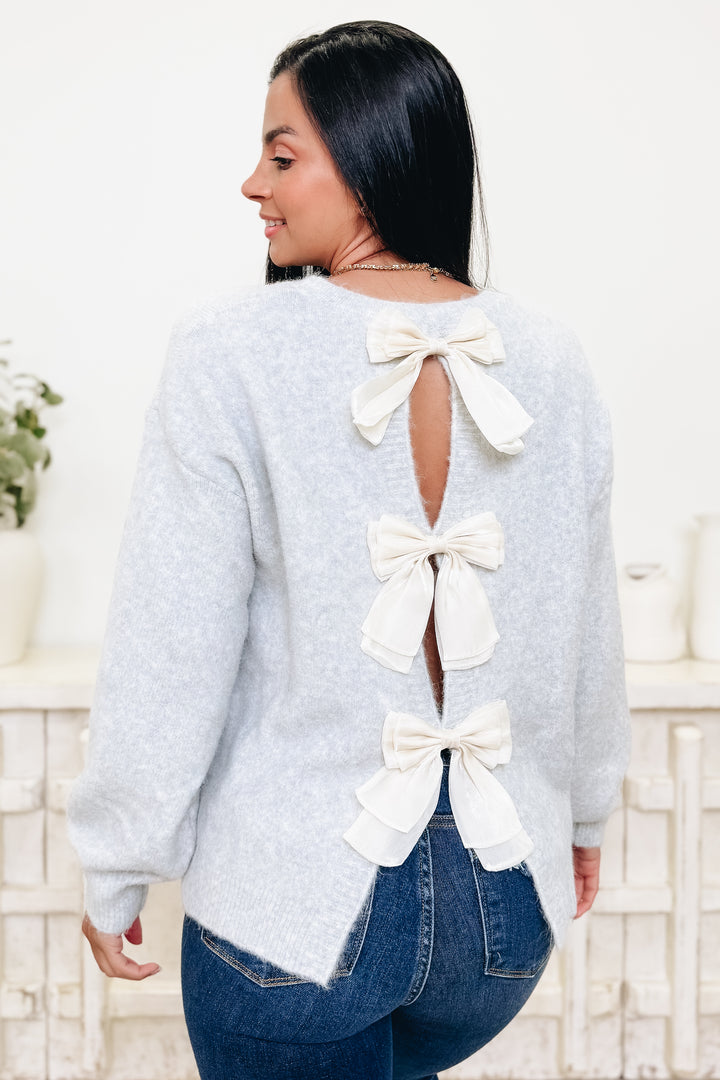 The Big Three Bows Sweater - 2 Colors!