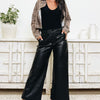 Bold & Beautiful Faux Leather Pants - Black