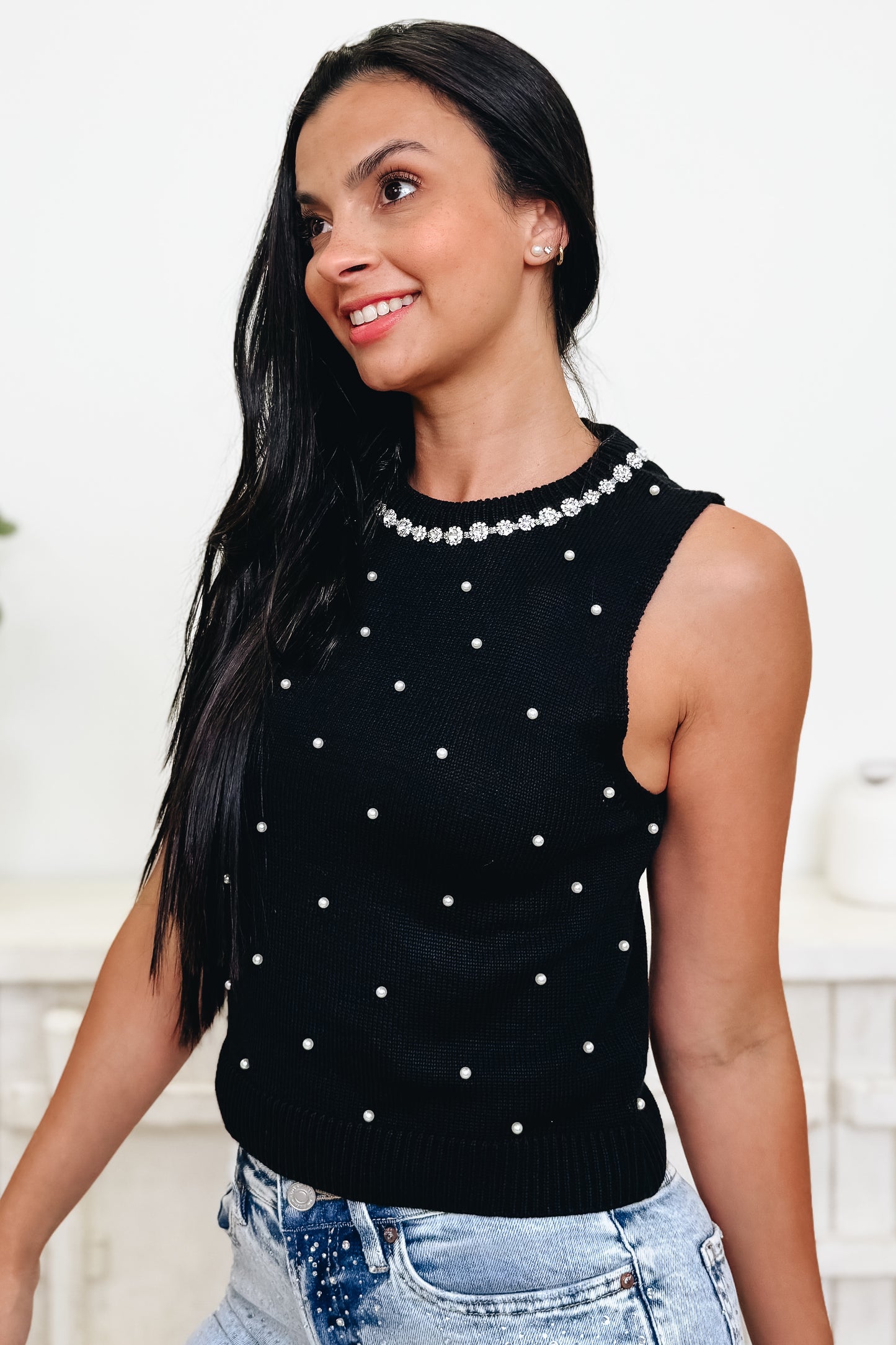 The Shimmer Chic Sparkle Tank Top
