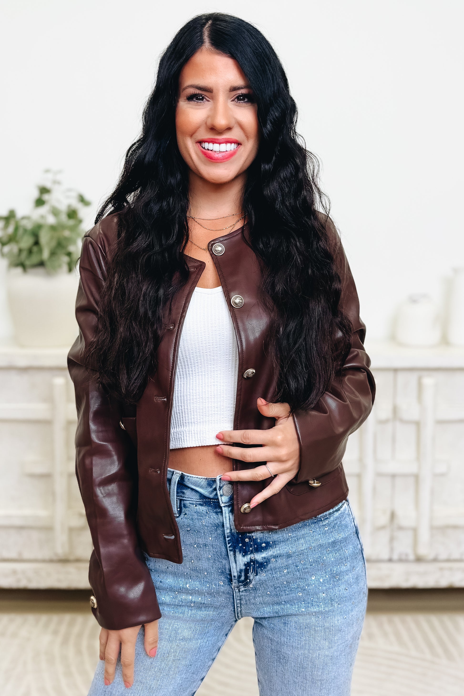 Bold & Beautiful Faux Leather Jacket - 3 Colors!