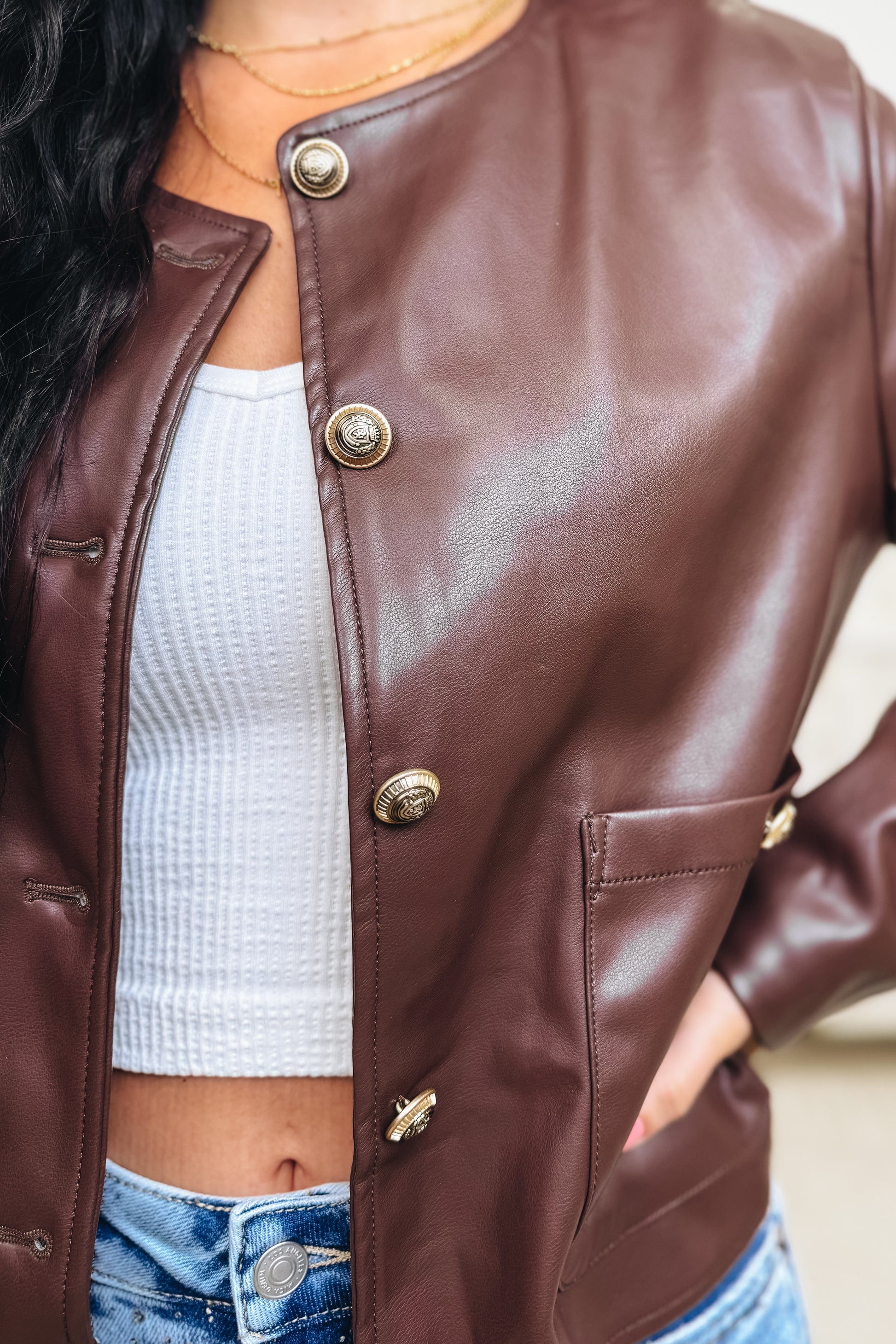 Bold & Beautiful Faux Leather Jacket - 3 Colors!