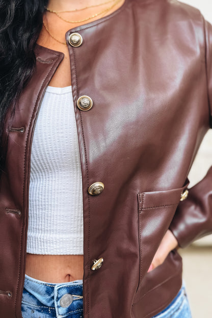 Bold & Beautiful Faux Leather Jacket - 3 Colors!