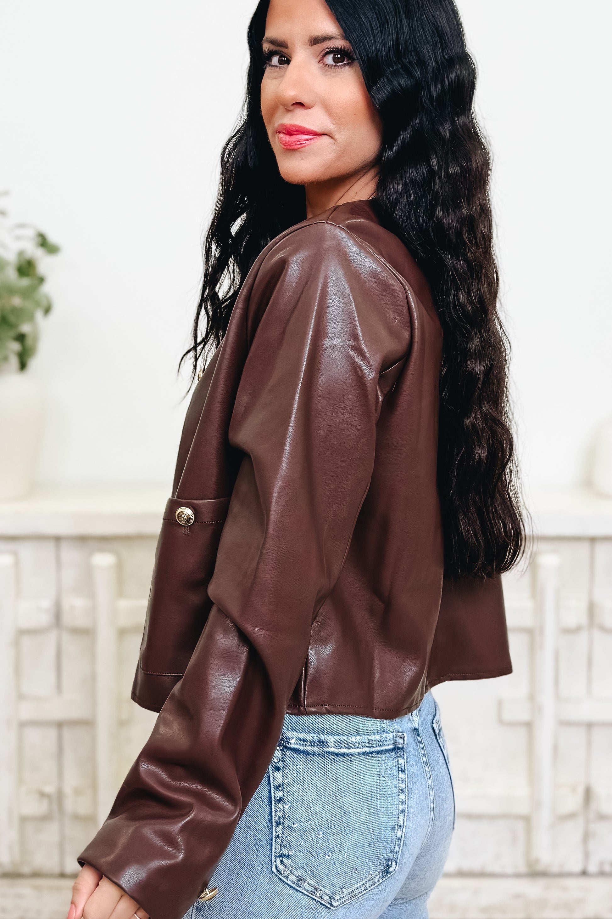 Bold & Beautiful Faux Leather Jacket - 3 Colors!