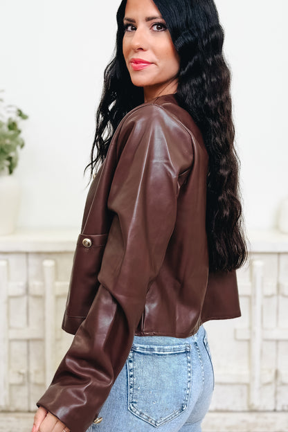Bold & Beautiful Faux Leather Jacket - 3 Colors!