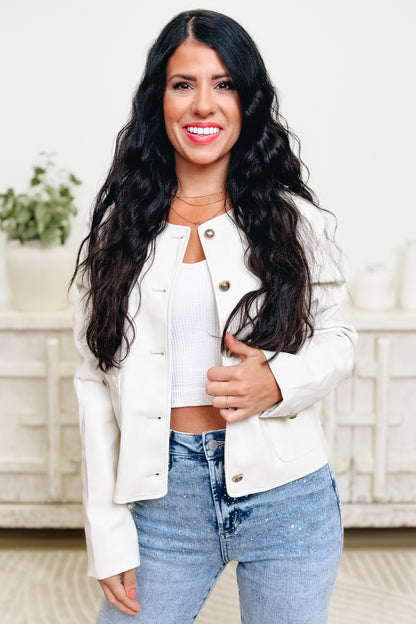 Bold & Beautiful Faux Leather Jacket - 3 Colors!