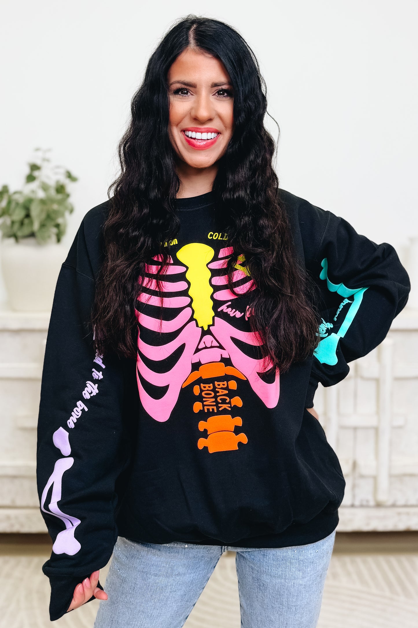 Neon Skelly Graphic Sweatshirt