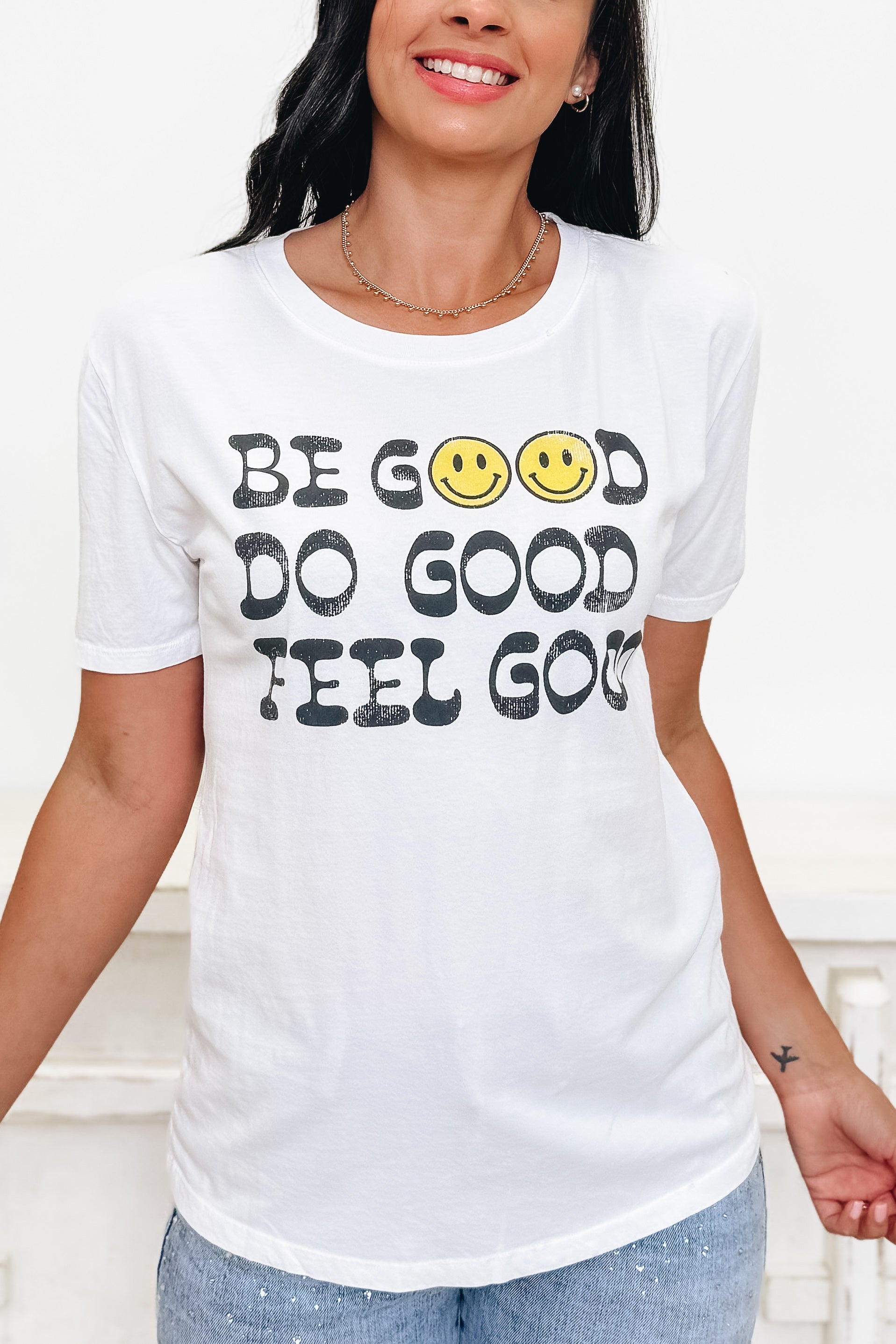 Be Good Happy Graphic Tee - 2 Colors!