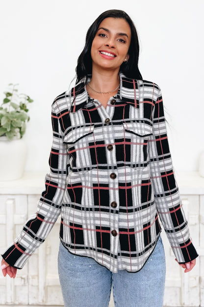 The Statement Check Sweater Jacket - 3 Colors!