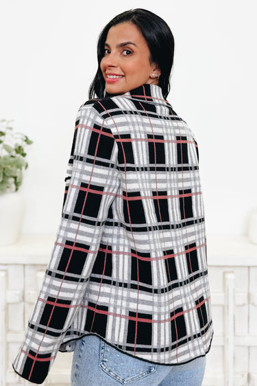 The Statement Check Sweater Jacket - 3 Colors!
